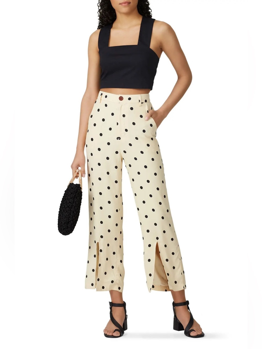 Capulet Nikola Polka dot Split-Leg Pant